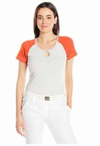 Antigua Women's Crush Shirt, Mango Heather/Light Grey Heather, Small - Picture 1 of 1