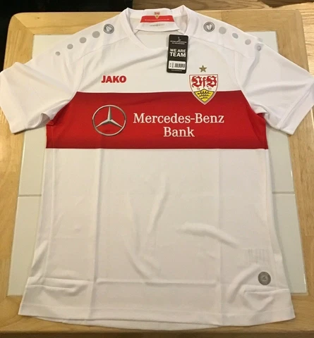 VfB Stuttgart 2019-2020 Home White Jersey Men's Jako M-L-XL New with Tags Cover
