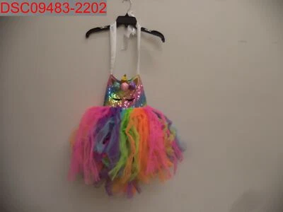 Niños Niños Niñas Lindo Arco Iris Unicornio Brillo Tul Tul Tul Tul, Talla 8T Foto 1 de 4