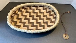 Handmade African Basket From Kenya And East Africa Ten Cent Coin Necklace - Picture 1 of 12