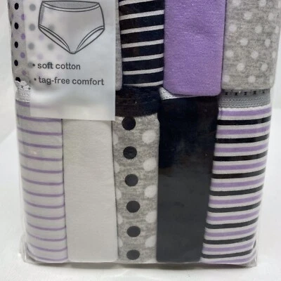 Wonder Nation Panties Girls Size 8 Brief Underwear 10 Pack 100% Cotton Tagless - Image 1 of 4