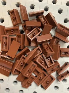 Lego Marrón Pendiente Techo Azulejo 1x2x2/3 Abs Nuevo Lote de 24 - Imagen 1 de 2