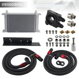 Thermostat 22 Row Oil Cooler Kit for Nissan Z33 350Z 2003-08 Z34 370Z 2009-17 - Picture 1 of 9