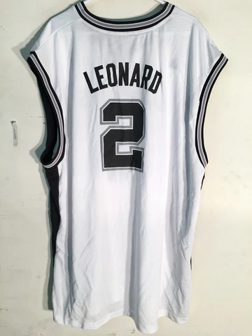 Adidas NBA Jersey San Antonio Spurs Kawhi Leonard White sz 4X Cover