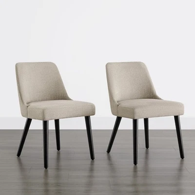 CHITA Conjunto de 2 Cadeiras de Jantar Modernas Meados do Século, Cadeiras de Conforto, Caixa Aberta - Imagem 1 de 4