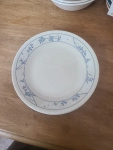 Corelle First of Spring 6 3/4" Bread Dessert Plates Blue Floral Vintage Lot 4 - Picture 1 of 7