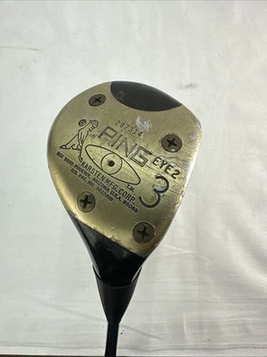 Ping Golf Karsten Ping Eye 2 -  3 Wood Black Dot Steel Shaft Reg. Flex Vintage - Image 1 of 4