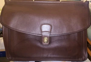 Vintage Coach 5266 Beekman Briefcase Brown Glove Leather - Picture 1 of 12