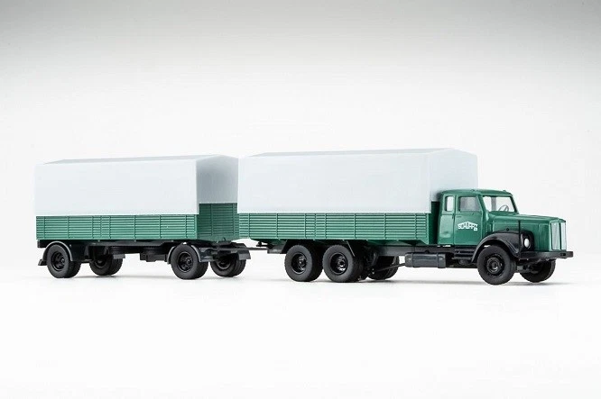 VK-Modelli 77040 - 1/87 Scania 111 Camion + Rimorchio, Nero Costruzione - Nuovo - Immagine 1 di 1