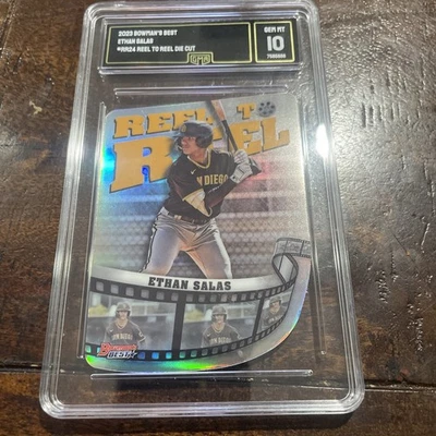 2023 Bowmans Best Reel To Reel Die Cut Ethan Salas Mint 10 - Image 1 of 2
