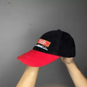 Coca Cola Weihnachter 1999 Vintage Black Corduroy Cap One Size - Picture 1 of 7