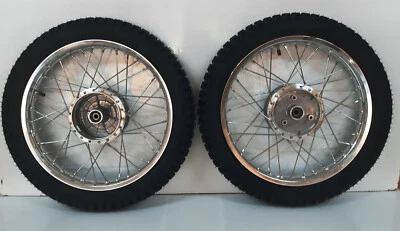 Simson 2x Rad Räder Alu Edelstahl Enduro Heidenau K46 S51 S50 KR51 Schwalbe Star - Bild 1 von 4