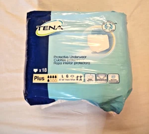 Tena Protective Adult Pull-On Underwear | Size Large (45-58") 18 Count NEW - Picture 1 of 11