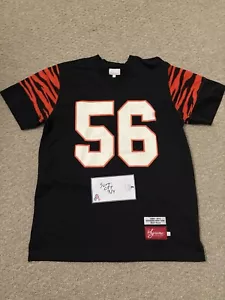 Maglia calcio usata 2012 Supreme Bengals #56 nera arancione grande 100% autentica - Foto 1 di 4