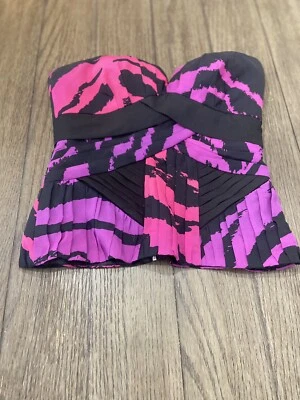 Top BEBE Mujer Sin Tirantes Mezcla Seda Talla XS Foto 1 de 3