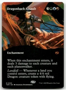 Dragonback Assault (Borderless) #355 MTG Tarkir TDM NM X1 - Picture 1 of 3