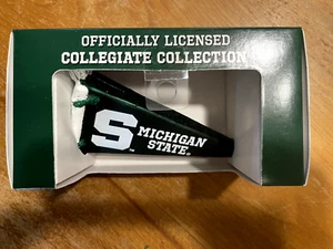 Michigan State Holiday Pendant Glass Ornament Old World Christmas Collegiate - Picture 1 of 4