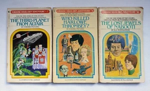 Lot of 3 Choose Your Own Adventure Books 7 9 & 10 Altair Thrombey Nabooti CYOA - Picture 1 of 2
