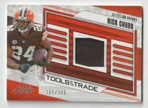 2023 Panini Absolute Nick Chubb Tools Of The Trade #TTR-NC Patch #d/399 Texans - Picture 1 of 2