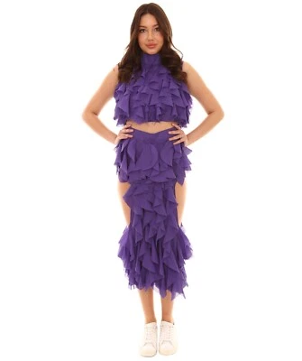 Fantasia feminina adulta azul celebridade sexy vestido de festa HC-122 - Imagem 1 de 4