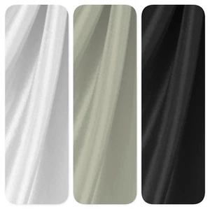 TAFFETA FABRIC DRESS FABRIC 60" BRIDAL IRRIDESCENT BY THE YARD BLACK IVORY WHITE - Picture 1 of 7