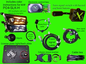 Polaris General headlight front turn signal street legal kit self cancel - Foto 1 di 3