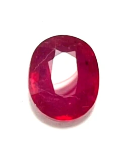 7.38 Cts. Madagascar Ruby, 12x10 mm Oval Shape, Loose Stone - Picture 1 of 8