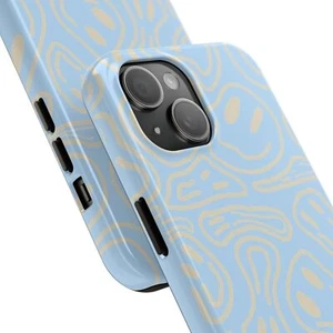 Abstract Blue Tough Phone Case - Durable, Unique Phone Cover, Gift for Him/Her, - Picture 1 of 6