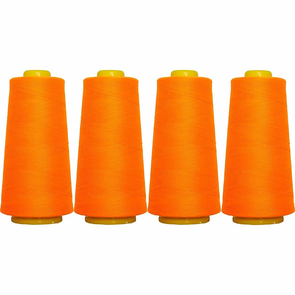 4 BIG CONES SERGER OVERLOCK THREAD SEWING THREADART - 50 COLORS - 2750 YD CONES - Image 1 of 4