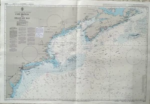Gráfico de mapa marítimo náutico Genius Admiralty 2670 CABO BRETÓN A BAHÍA DELAWARE - Imagen 1 de 12