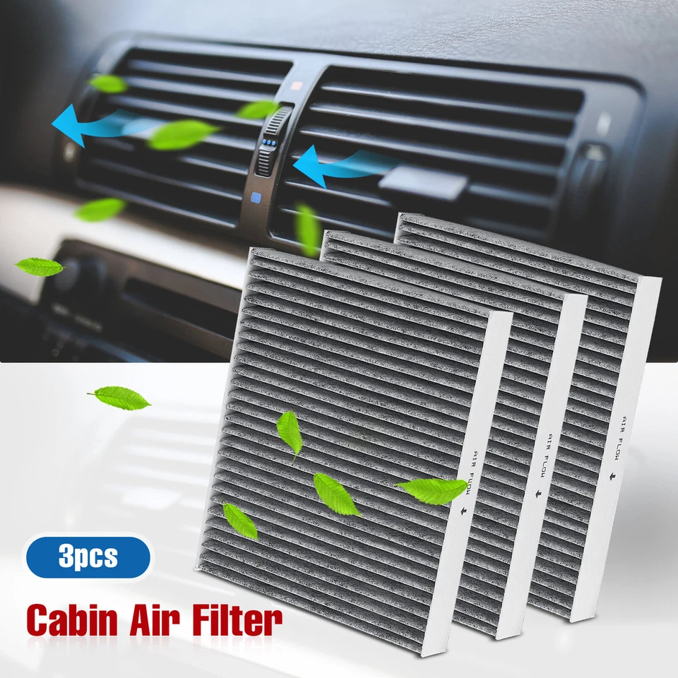 3pcs Premium Cabin Air Filter For GMC Acadia Canyon Sierra 1500 /2500/3500 Yukon - Image 1 of 4