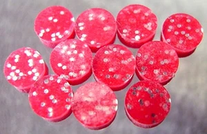 INCRUSTACIONES DE PUNTO ROJO ESTILO RETRO PARA DIAPASÓN DE GUITARRA - Imagen 1 de 3