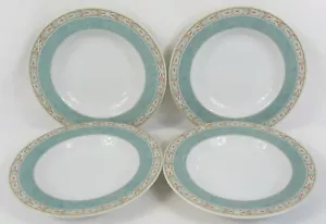 4 x Wedgwood Home Aztec Rimmed Pasta / Dessert Bowls - 23.5 cm x 3.3 cm - 1995 - Picture 1 of 5