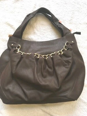  Bolso de Mano Hobo Charles David Avril Marrón Chocolate Logo, TOTALMENTE NUEVO  Foto 1 de 4