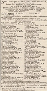 1901 North Eastern Hospital For Children Bethnal Green, Funds Required For Build - Picture 1 of 1