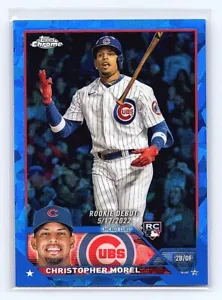 2023 Topps Chrome Update Sapphire Rookie Debut #USC106 Christopher Morel (RC) - Picture 1 of 2