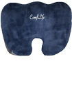 Blue ComfiLife Memory Foam  Gel Enhanced Seat Cushion