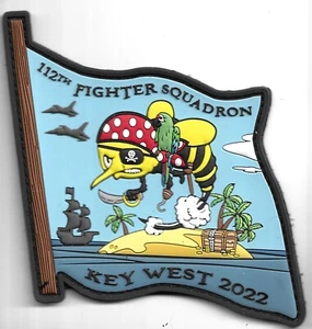 USAF PATCH 112 FIGHTER SQUADRON KEY WEST 2022 PVC US AIR FORCE SQUADRON PATCH - Picture 1 of 1