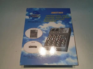 NEW IN BOX AUDIO 2000'S FOUR CHANNEL STUDIO AUDIO MIXER AMX7303 W USB DSP SOUND - Picture 1 of 2