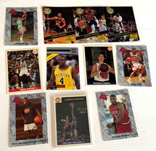 vtg NBA Basketball PROMO Cards Sheet packs ROOKIES Front Row 1991 Draft Picks