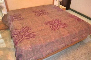 Colcha de cachemira pura cachemira Jamawar cachemira ~ Diseñador Jamavar - Imagen 1 de 1