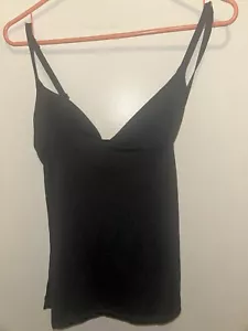 IZOD Lacoste Tank Top + 36B Built-in Slightly Padded Bra Camisole Spandex Rare - Picture 1 of 19