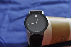 Movado Men's 125Th Anniversary Limited Edition M/125 Black/Silver 38MM - Picture 1 of 14