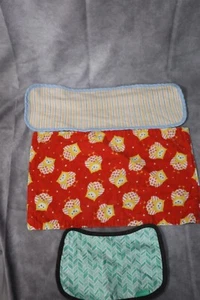 Lot of 3 Baby Burp Cloths Security Towel - Picture 1 of 2