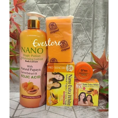 Nano Magic Portion Lightening Lotion 500ml With Nano White Face Cream & Soap Set - Image 1 of 3