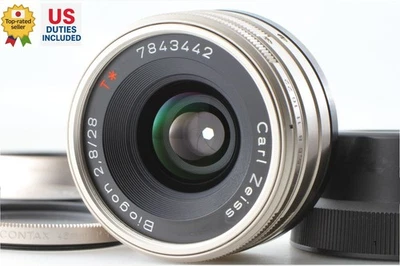 [ MINT w/ Hood , filter] Contax Carl Zeiss T* Biogon 28mm f/2.8 G1 G2 from JAPAN - Image 1 of 4
