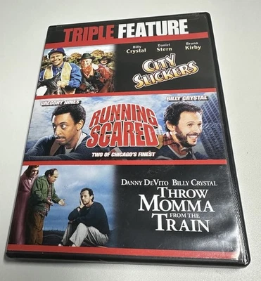 triple feature billy crystal DVD city slickers running scared throw momma - Image 1 of 3