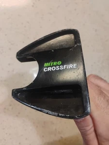 NITRO CROSSFIRE MALLET PUTTER GREEN & BLACK YOUTH 30" - Picture 1 of 6