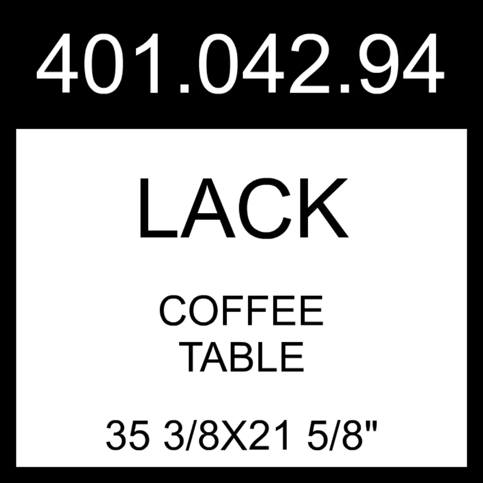 Журнальный столик IKEA MISSING черно-коричневый 35 3/8x21 5/8 дюйма 401.042.94 - Изображение 1 из 1