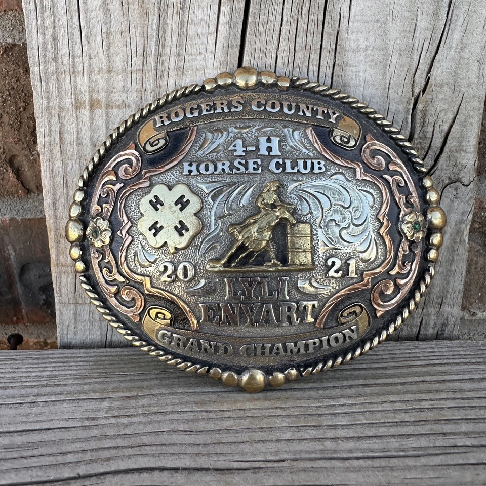 Пряжка для ремня в стиле ковбойского трофея родео с бочонком для гонок - Изображение 1 из 1